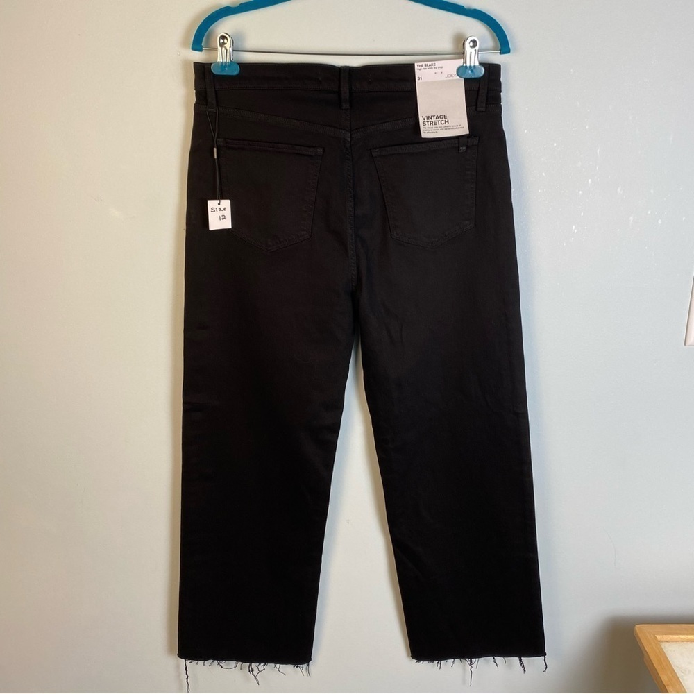 The Blake High Rise Wide Leg Cropped Raw Hem - Picture 4 of 10